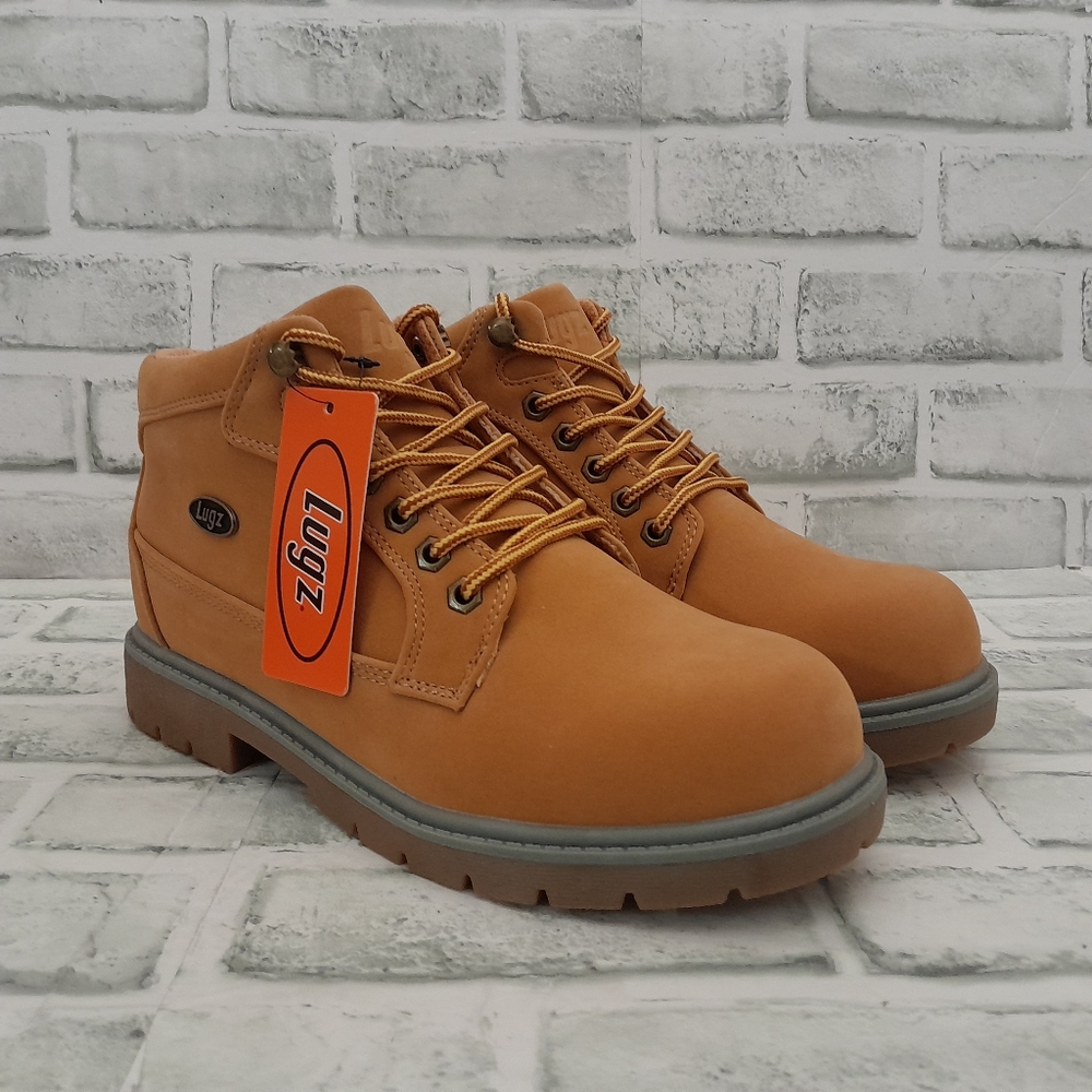 Lugz Mens Chukka Boots Brown Nubuck Leather